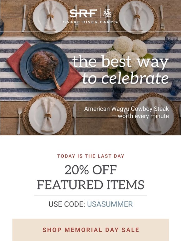 20% Off Ends Tonight - The Fire's Still Going
