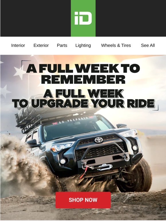🇺🇸🚀 A full week to remember. A full week to upgrade.