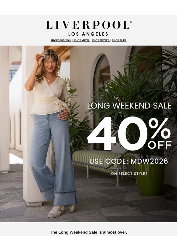 Don’t Miss 40% Off Select Styles