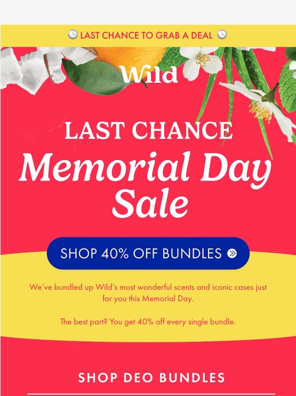 12 hours to go: Memorial Day Sale is almost over