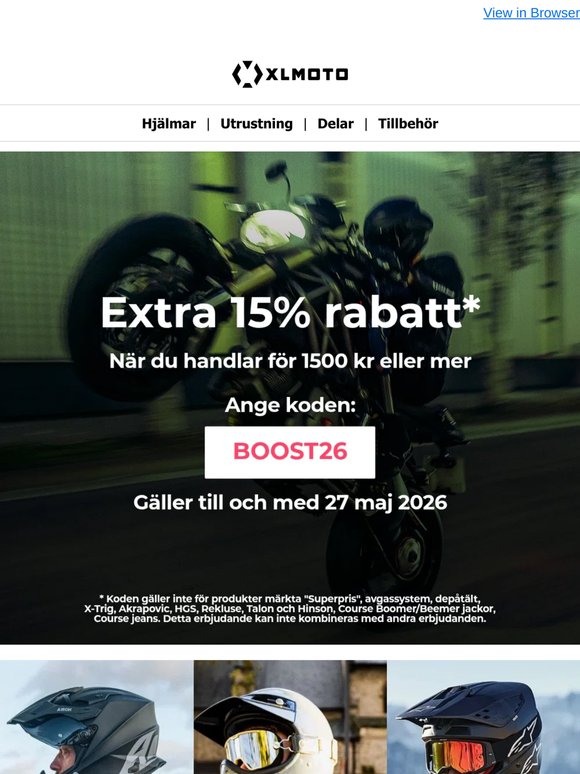 Få 15% extra rabatt på nästan allt – under begränsad tid!