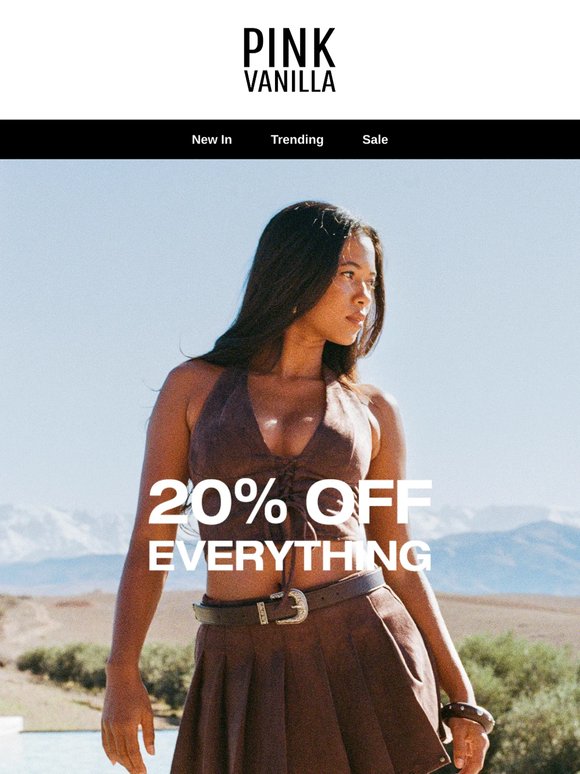 Don’t Forget Your 20% OFF 💖