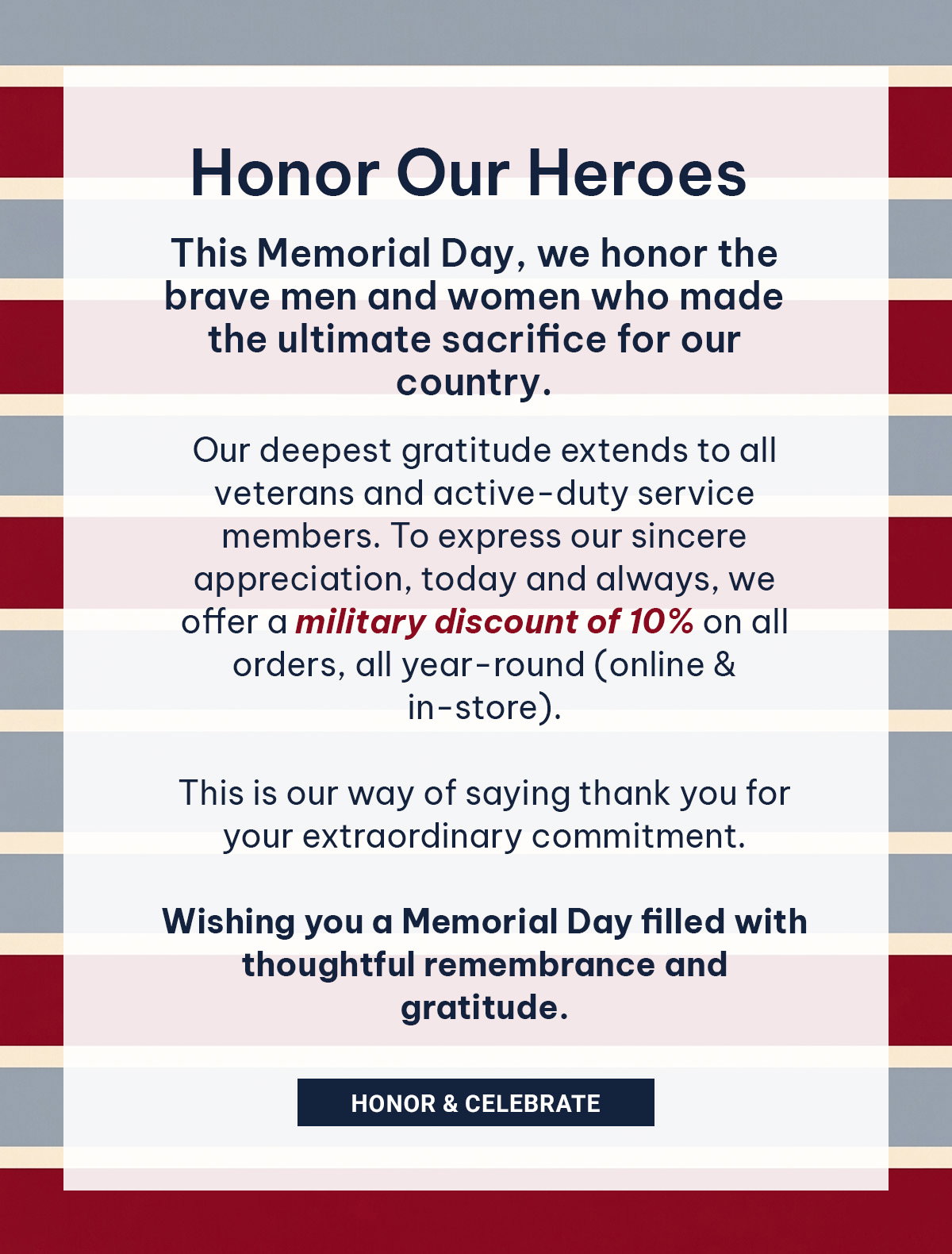 Honor & Celebrate