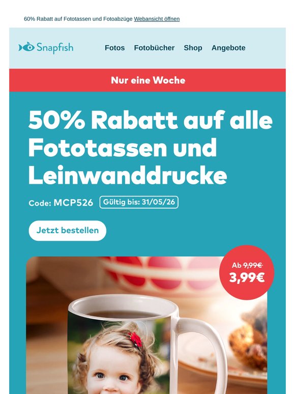 Wir vermissen Sie — hier sind 60% Rabatt