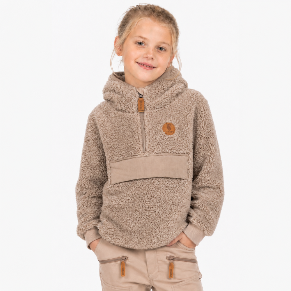 Image of Bruse Teddyfleece Genser, Selskjer, Brun