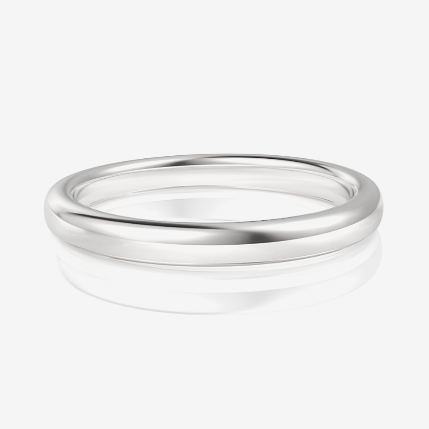 white gold polished diamond wedding ring