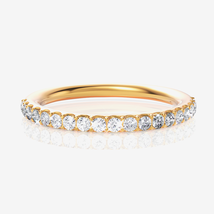 yellow gold diamond wedding ring