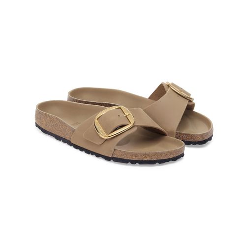 Birkenstock Madrid Big Buckle Oiled Leather Womens Sandals - Tobacco Brown