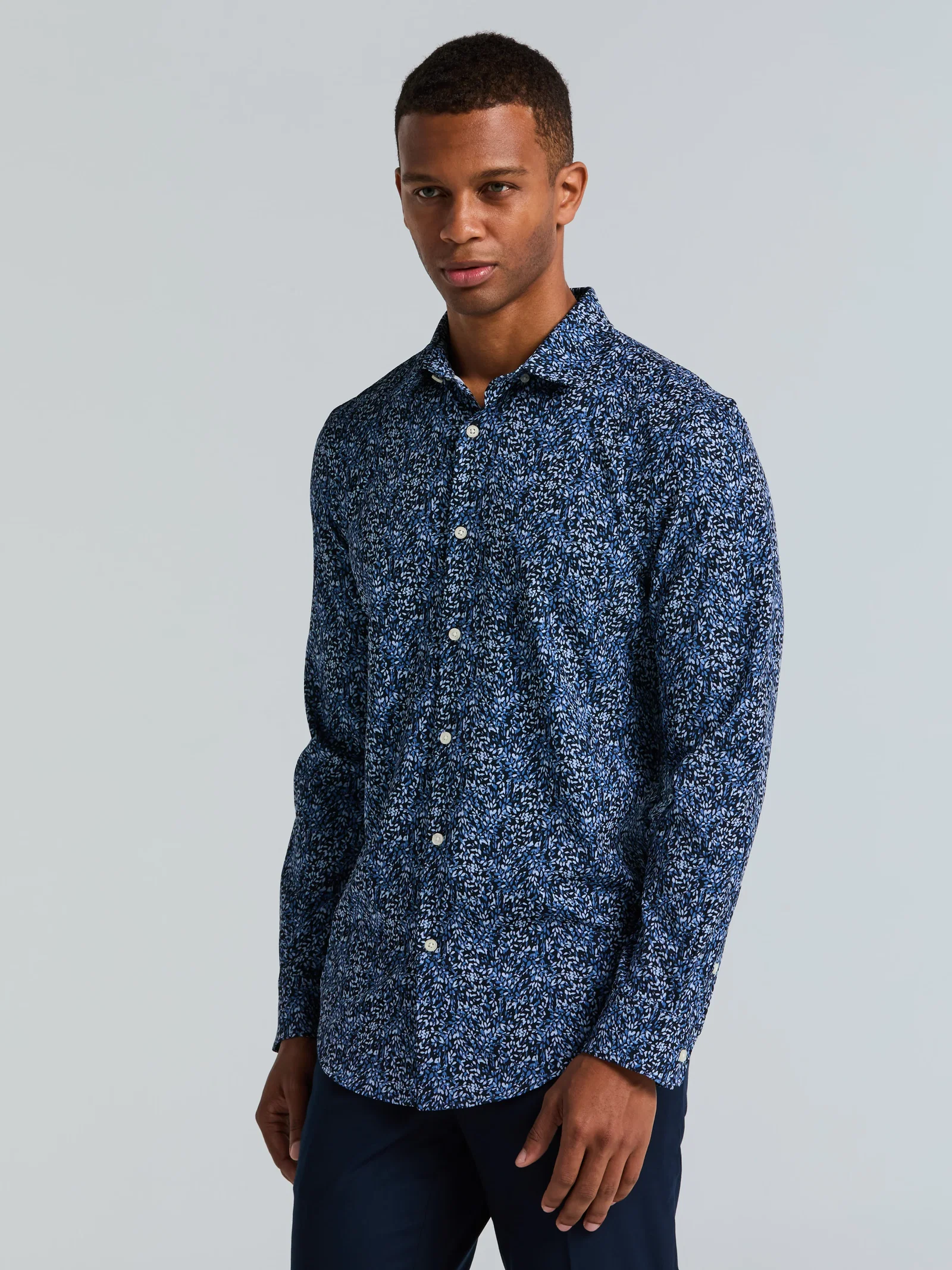 Image of Botanical Total Stretch Button-Down Shirt