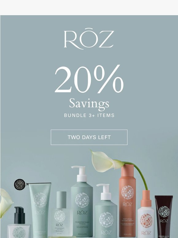 Hair styling essentials, now 20% off!