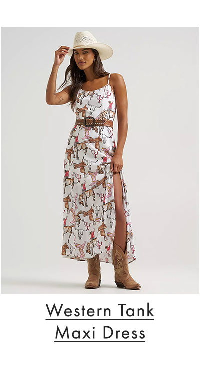 Western Tank Maxi Dress