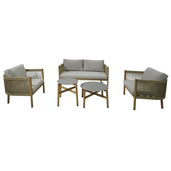 Sitzgruppe «Florida», 5-teilig , beige