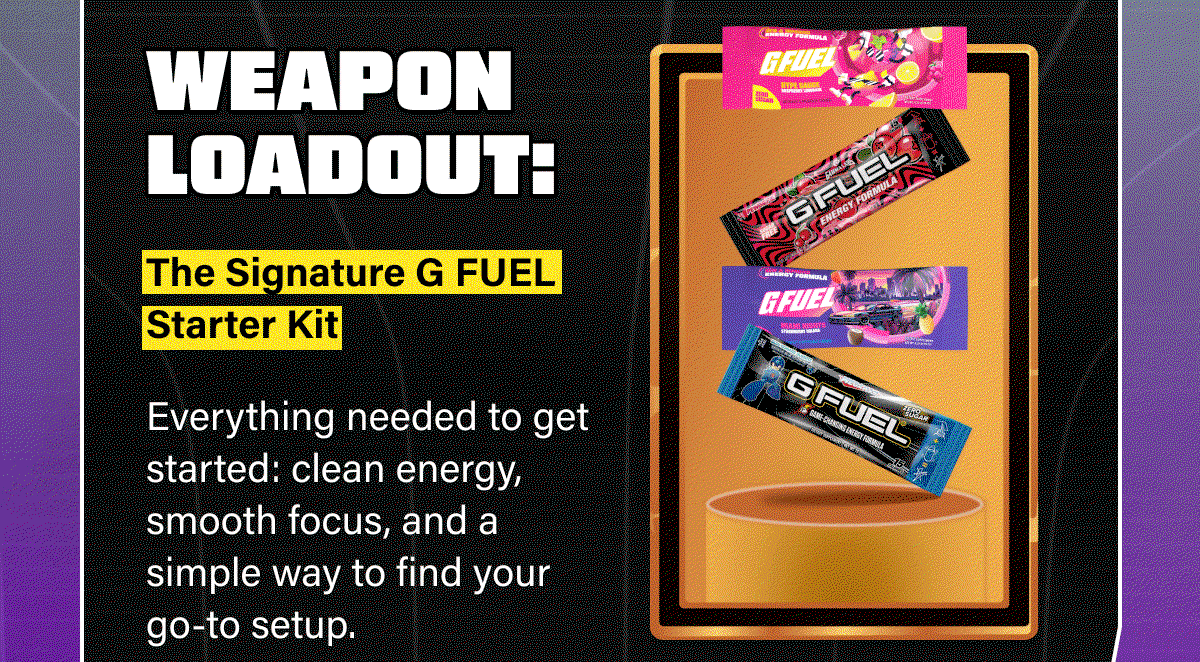 Weapon Loadout: The Signature G FUEL Starter Kit