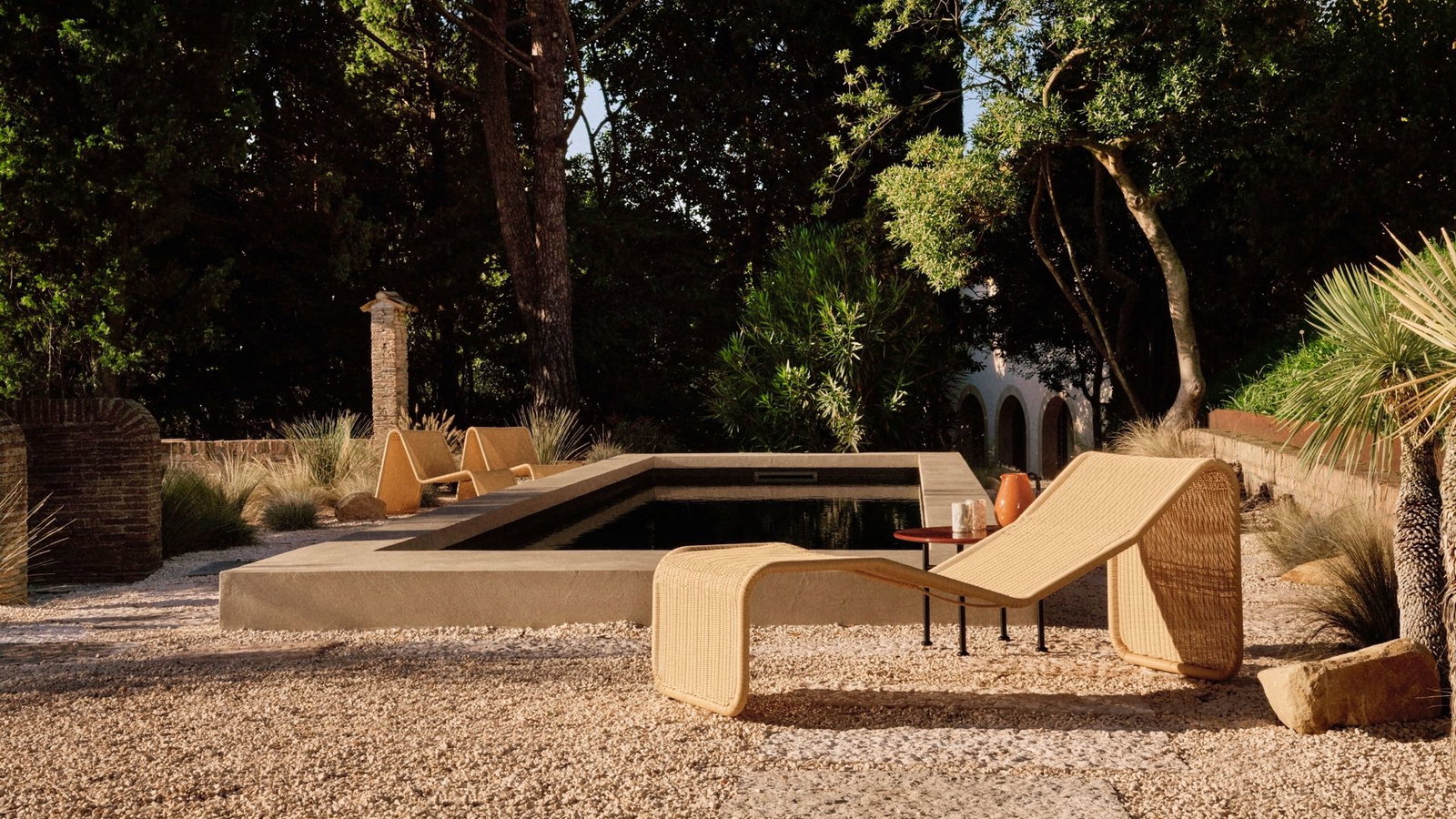 rattan furniture outdoors