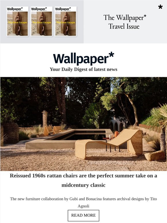 Outdoor furniture goes midcentury