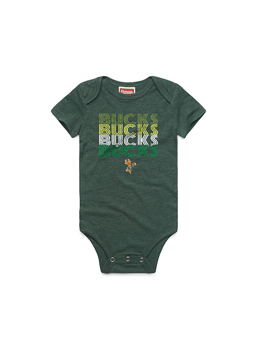 Infant Homage HWC '68 Repeat Retro Milwaukee Bucks Onesie
