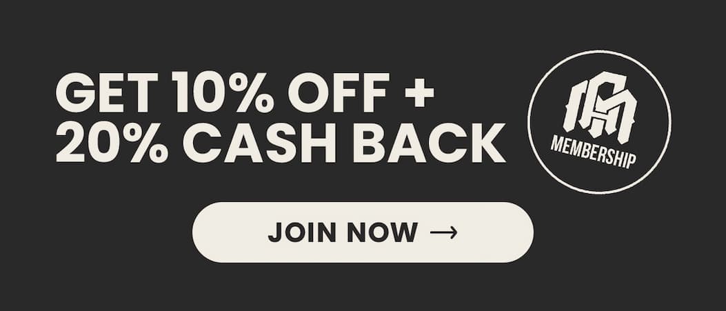 Get 10% OFF + 20% Cash Back when you join membership