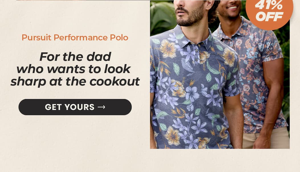 Pursuit Performance Polo for the dad who wants to look sharp