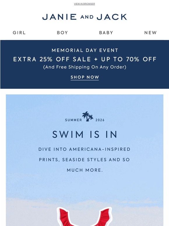 Stars, stripes and all things swim
