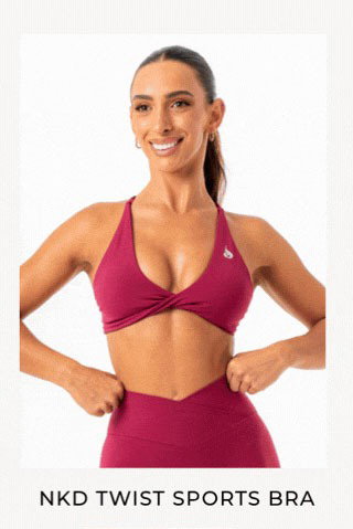 NKD twist sports bra