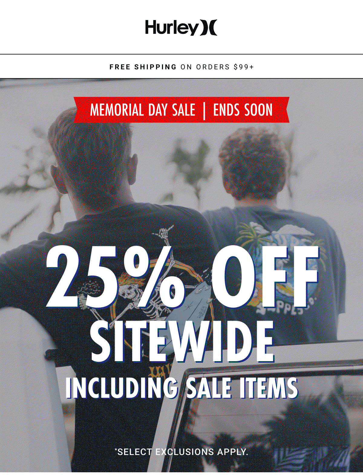 25% OFF SITEWIDE