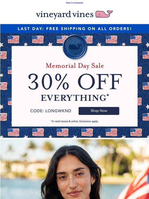 30% Off Americana Styles For The Family