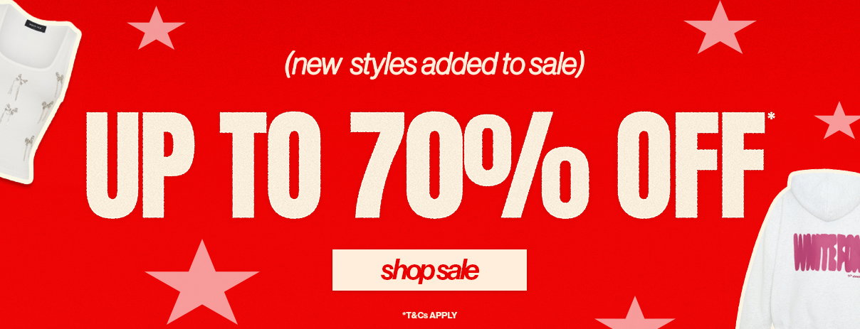 UP TO 70% OFF*