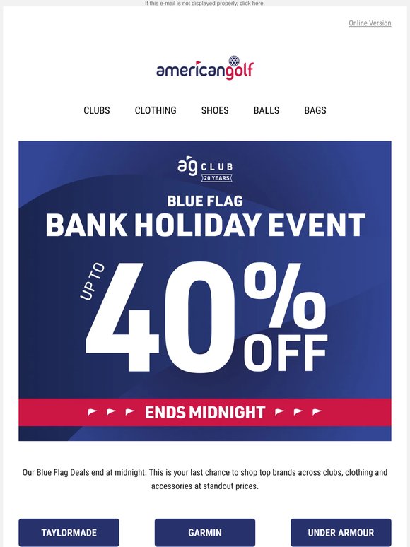 LAST CHANCE 🚨 Up to 40% off