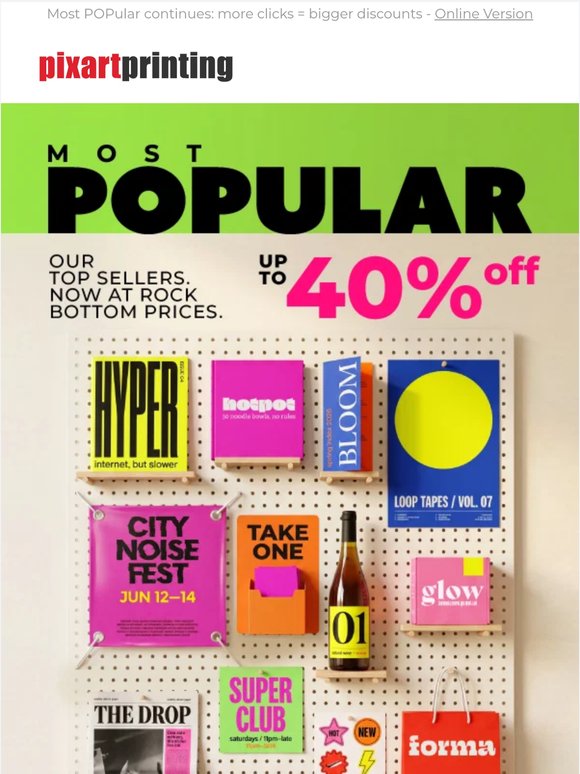 Enjoy up to 40% off our best-loved products