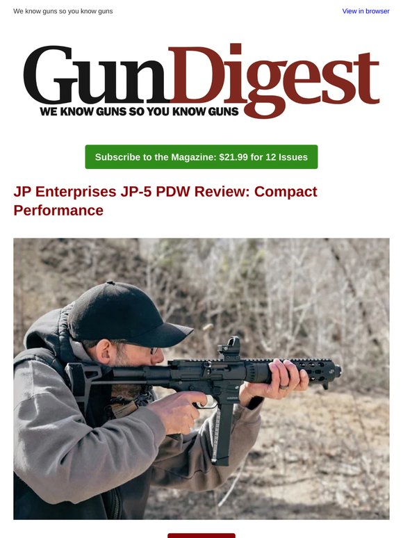 JP-5 PDW Review: Compact Performance | Best Concealed Carry Guns | Springfield Armory Echelon Alpha | And More!
