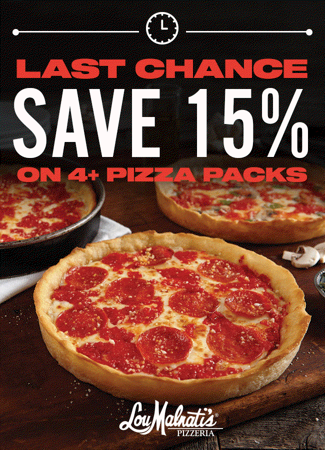 Save 15% on Select Pizza Packs