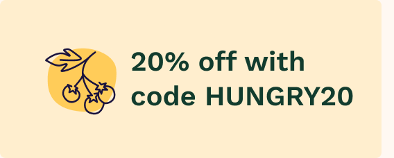 20% off with code HUNGRY20