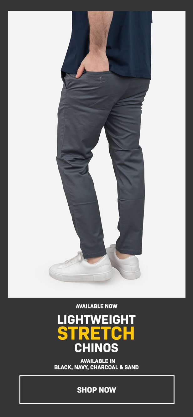 lightweight stretch chino