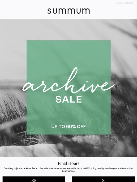 Final hours to shop