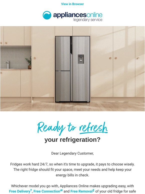 Ready to refresh your fridge? ❄️