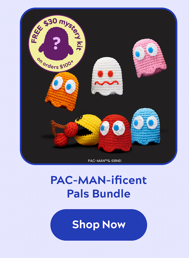 https://thewoobles.com/products/pac-man-ificent-pals-crochet-bundle