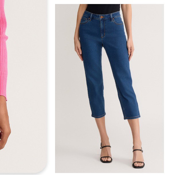 Lexington Capri Jeans, Phoenix Wash