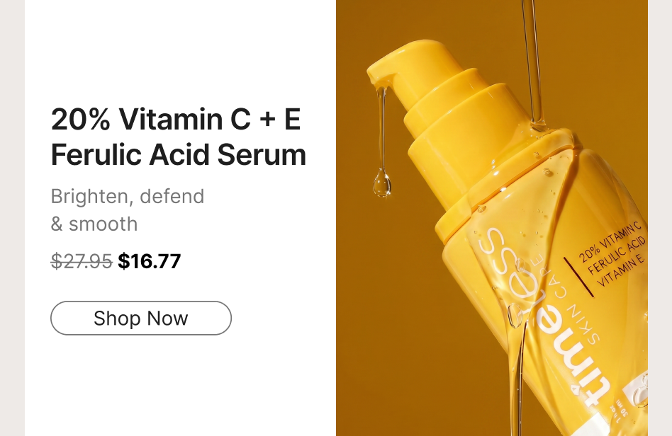 20% vitamin c + e ferulic acid serum brighten, defend & smooth skin