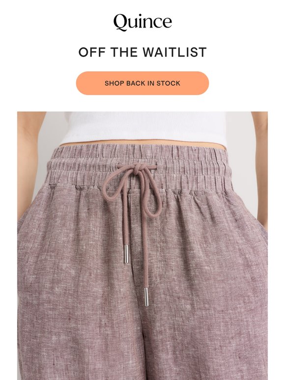 Your back in stock notification