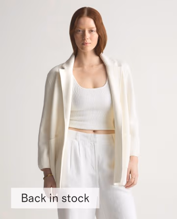 100% Organic Cotton Knit Blazer