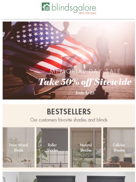 Memorial Day Sale, Up to 55% Off Everything