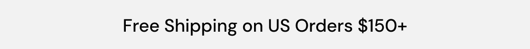 Free shipping on US orders $150+