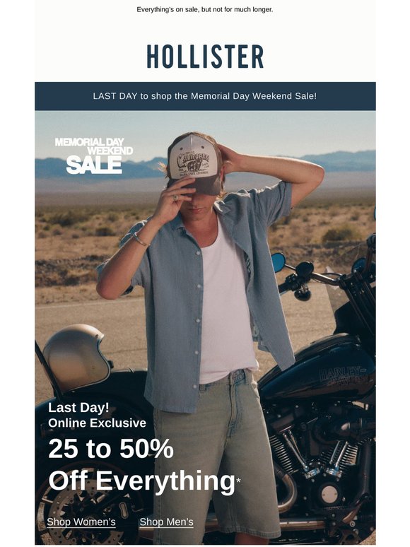 The Memorial Day Weekend Sale ends today 😬