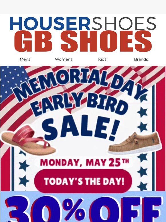 🐦Memorial Day Savings are coming up!! Tomorrow celebrate with 30% Off! + $10 Off 🐦