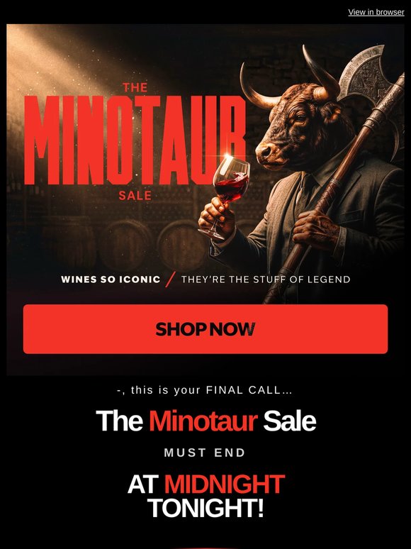 —, The Minotaur Sale Has ONE LAST SURPRISE 😮 🤫
