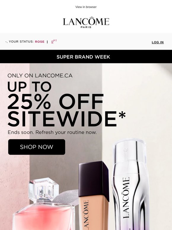 Up to 25% OFF sitewide