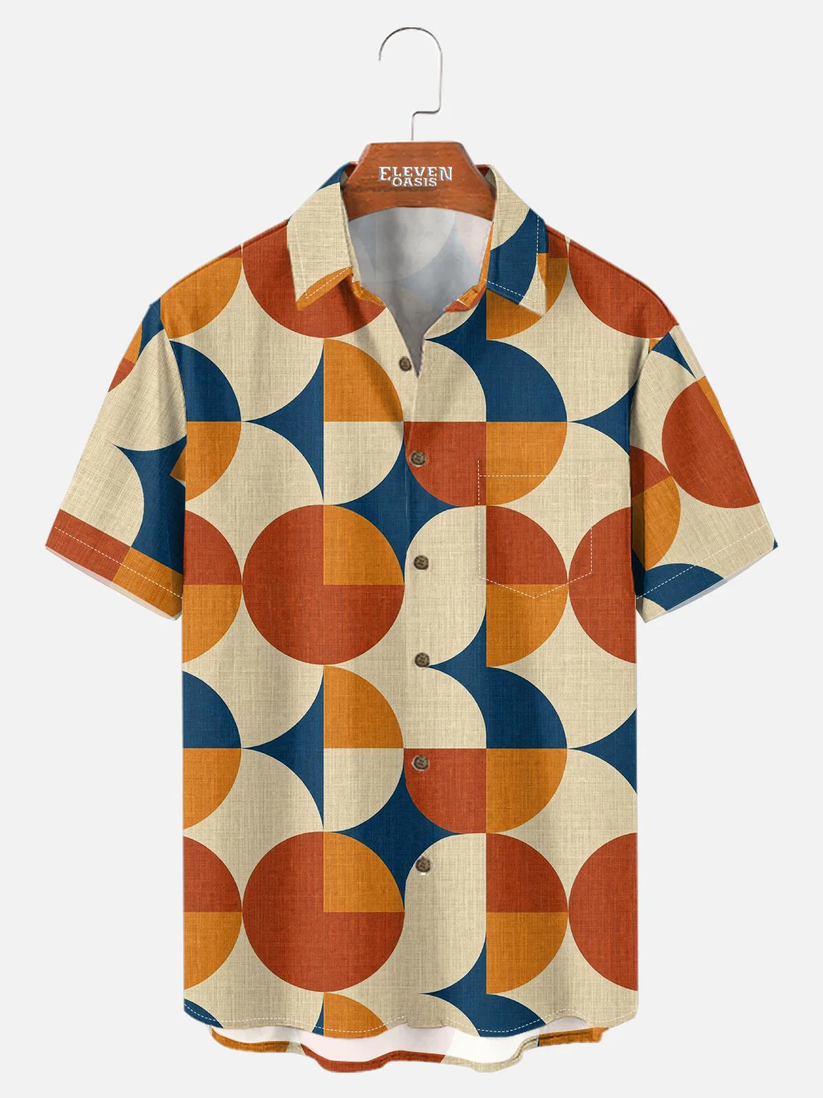 Image of Men's Mid-Century Mosaic Short Sleeve Shirt
