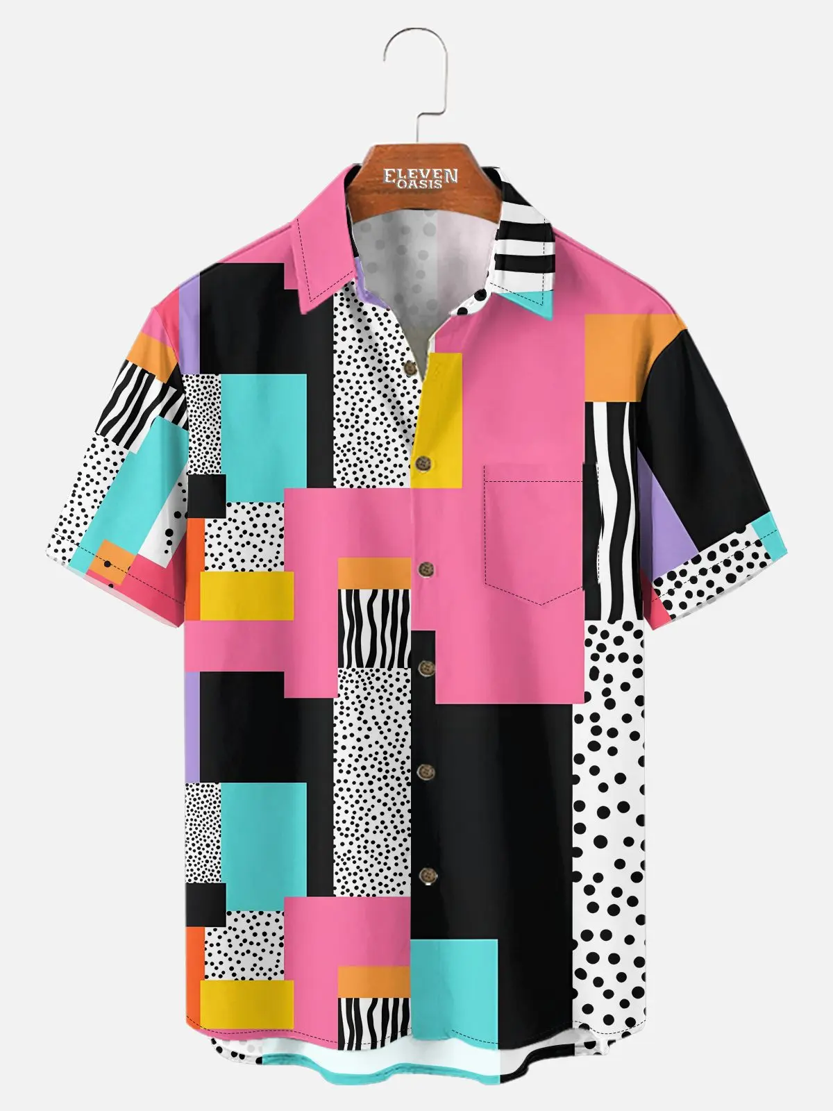 Image of Men's Retro Pop Art Short Sleeve Shirt