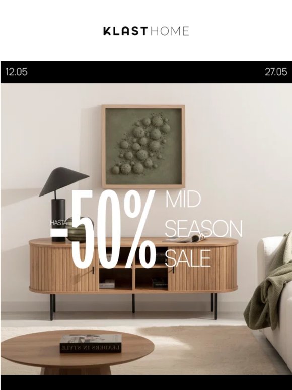 ¡Quedan pocos días para disfrutar de hasta -50%! 🔥 MID SEASON SALE