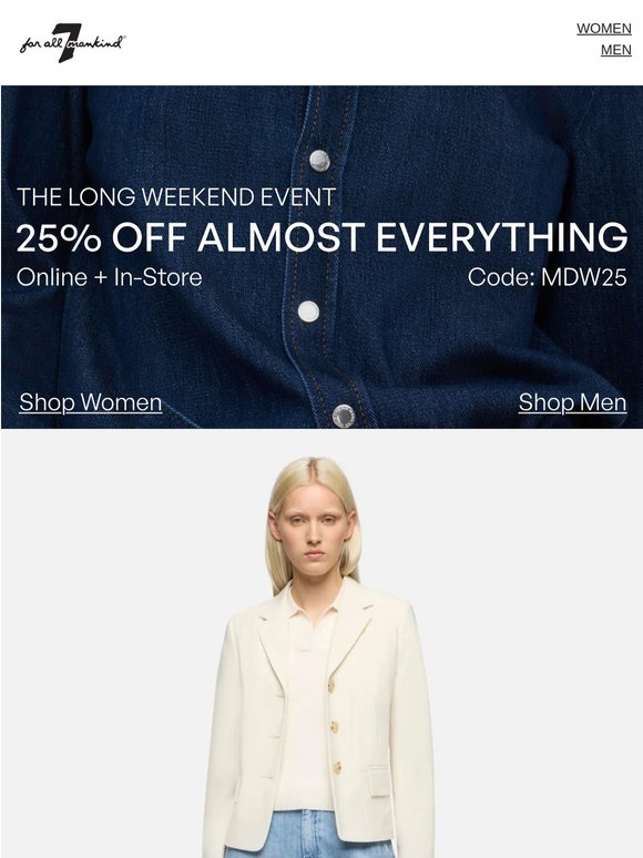 These Light Washes Are 25% Off